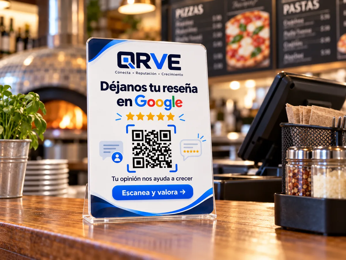 QRVE en restaurante